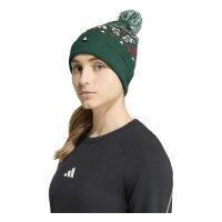 adidas Xmas Beanie - cgreen/ivory/purrub