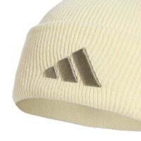 adidas New Logo Cuff Beanie - ivory/silpeb