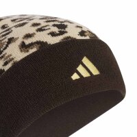 adidas Leo Beanie - crli/dbrown/goldmt