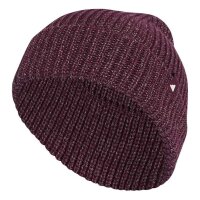 adidas Glow Beanie - maroon/white/maroon