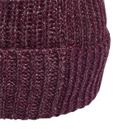 adidas Glow Beanie - maroon/white/maroon