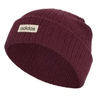 adidas Linear Cuff Beanie - maroon/crli/black
