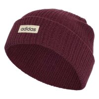 adidas Linear Cuff Beanie - maroon/crli/black