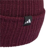 adidas Linear Cuff Beanie - maroon/crli/black