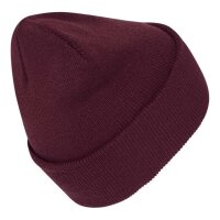 adidas New Logo Cuff Beanie - maroon/maroon