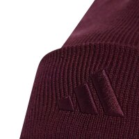adidas New Logo Cuff Beanie - maroon/maroon