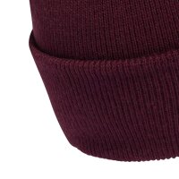 adidas New Logo Cuff Beanie - maroon/maroon