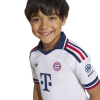 adidas FC Bayern Auswärts Mini Trikotset Kinder - white