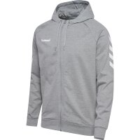 HUMMEL GO Cotton Zip Hoodie Herren - grau
