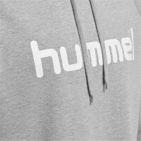 hummel GO Cotton Hoodie Herren - grau/weiß-2XL