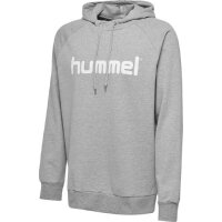 hummel hmlGO Kids Cotton Logo Hoodie Kinder - grau