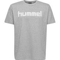 hummel hmlGO Cotton Logo T-Shirt Herren - grey melange