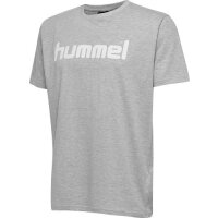 hummel GO Cotton T-Shirt Herren - grau-S