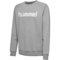 hummel Hmlgo Cotton Logo Sweatshirt - Herren - grey melange