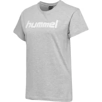 hummel Hmlgo Cotton Logo T-Shirt S/S - Damen - grey melange