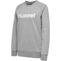 hummel hmlGO Cotton Logo Sweatshirt Damen - grey melange