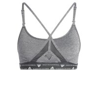 adidas 3 Stripes Sport BH - dunkelgrau/weiß