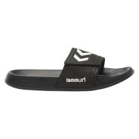 hummel Larsen Slipper Velcro Badelatschen Unisex - schwarz