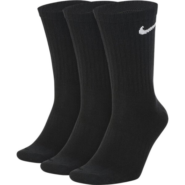 Nike Everyday Lightweight Crew Trainingssocken (3 Paar) - schwarz