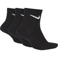 Nike Everyday Lightweight Ankle Trainingssocken 3er Pack - schwarz 38-42