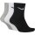 Nike Everyday Lightweight Ankle Trainingssocken 3er Pack - schwarz/grau/weiß 35-38