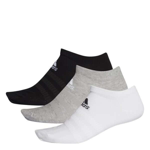 adidas Light Low Cut Socken 3er Pack - weiß/grau/schwarz 46-48
