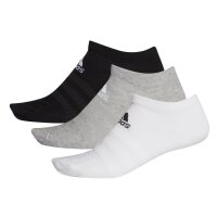 adidas Light Low Cut Socken 3er Pack - weiß/grau/schwarz 46-48
