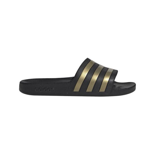 Racional alcanzar Salida adidas Adilette Aqua Badelatschen - schwarz/gold | DeinSportsfreund.de