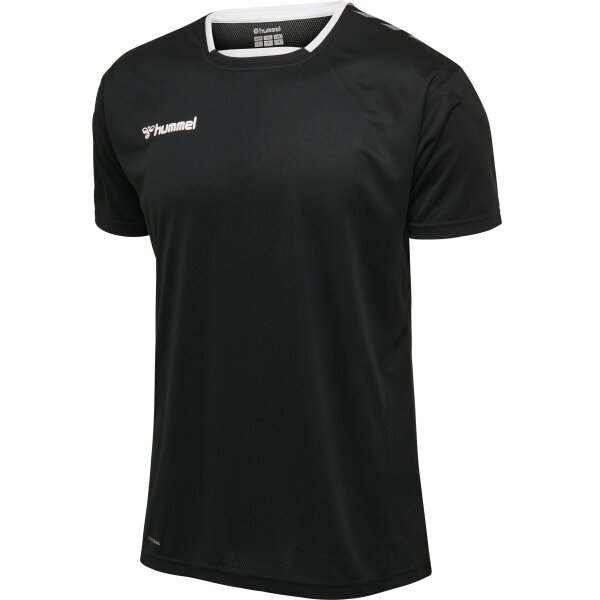 hummel hmlAuthentic Poly Trikot Kurzarm Herren - black/white