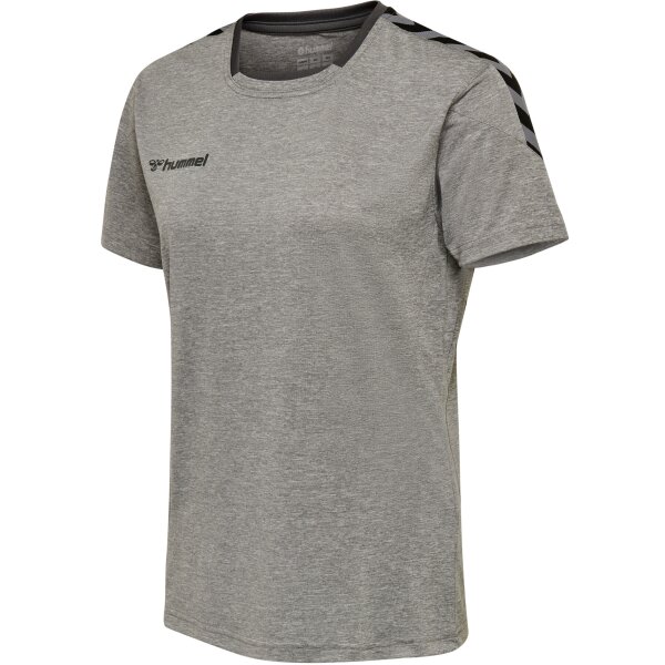 hummel hmlAuthentic Poly Trikot Kurzarm Damen - grey melange