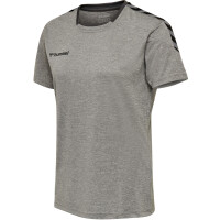 hummel Hmlauthentic Poly Trikot S/S - Damen - grey melange - XS