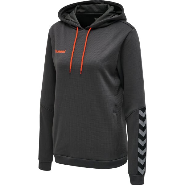 hummel Hmlauthentic Poly Hoodie - Damen - asphalt
