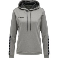 hummel Hmlauthentic Poly Hoodie - Damen - grey melange