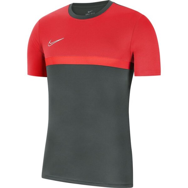 Nike Academy Pro T-Shirt Herren - Grau/rot M