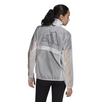 adidas Run Icon Windbreaker Jacke Damen - weiß-2XS