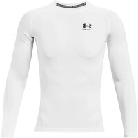 Under Armour HeatGear Compression Langarm Shirt Herren - weiß -L