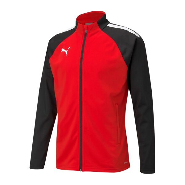 Puma teamLIGA Trainingsjacke Kinder - rot/schwarz/weiß-152
