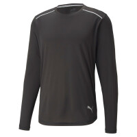 Puma Run Langarm Shirt Herren - schwarz -M