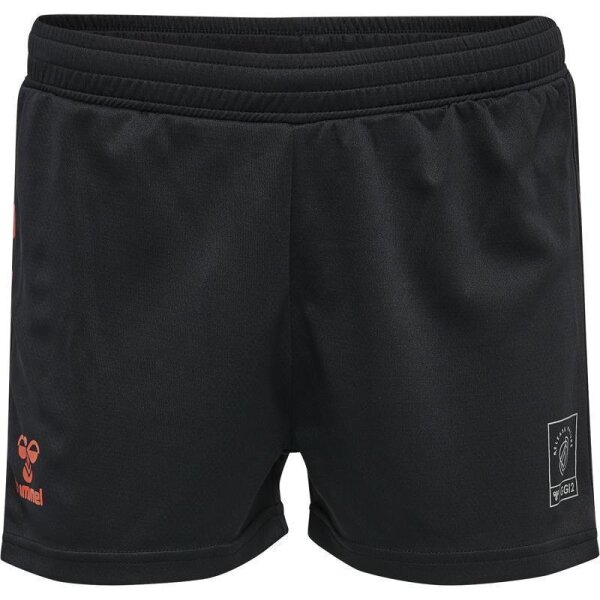 hummel GG12 Action Shorts Damen - schwarz/rot-XL