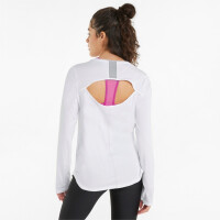 Puma Run Cloudspun Marathon Langarm Shirt Damen - wei&szlig; -XL