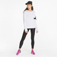 Puma Run Cloudspun Marathon Langarm Shirt Damen - wei&szlig; -XL
