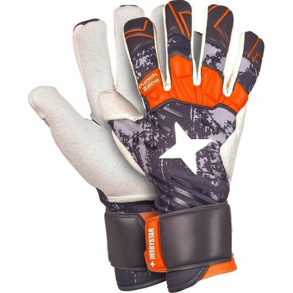 Derbystar APS Pro Grip v22 Torwarthandschuhe - grau/orange