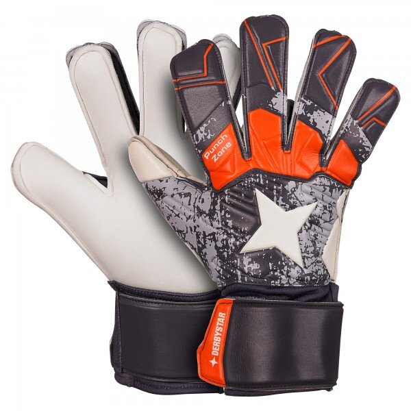 Derbystar Protect Attack XP 17 Torwarthandschuhe Kinder - grau/orange-0