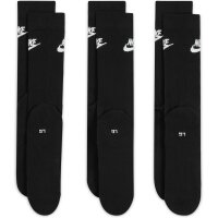 Nike Sportswear Everyday Essential Crew Socken 3er Pack - schwarz