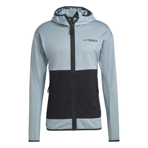 adidas Terrex Tech Lite Full-Zip Hoodie Herren - blau -S