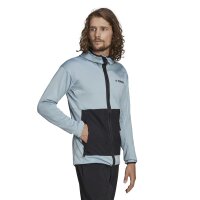 adidas Terrex Tech Lite Full-Zip Hoodie Herren - blau -S