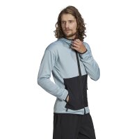 adidas Terrex Tech Lite Full-Zip Hoodie Herren - blau -S