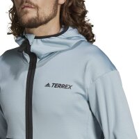 adidas Terrex Tech Lite Full-Zip Hoodie Herren - blau -S
