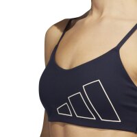 adidas Aeroreact Training Light-Support Sport-BH Damen - navy/weiß