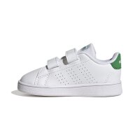 adidas Advantage Lifestyle Court Two Hook-and-Loop Schuh Kinder - ftwr white/green/core black